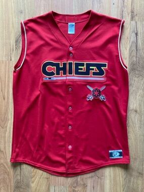 MiLB Syracuse Chiefs Signed Brock Peterson #16 Star Wars Mens XL Baseball Jersey
